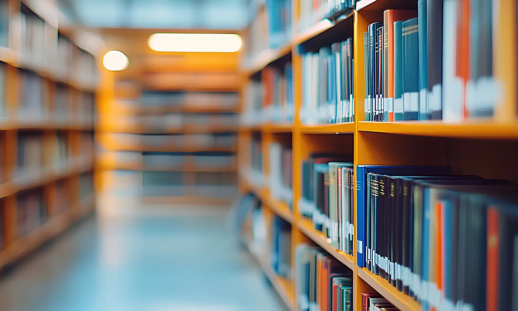 Books in a library