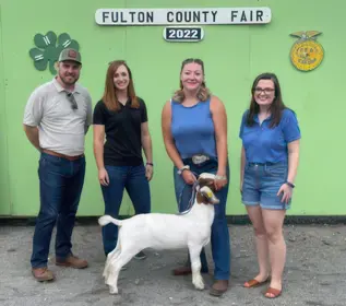 People and goat
