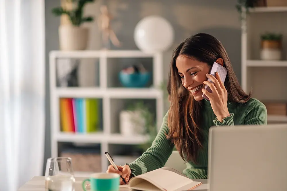 Woman on the phone
